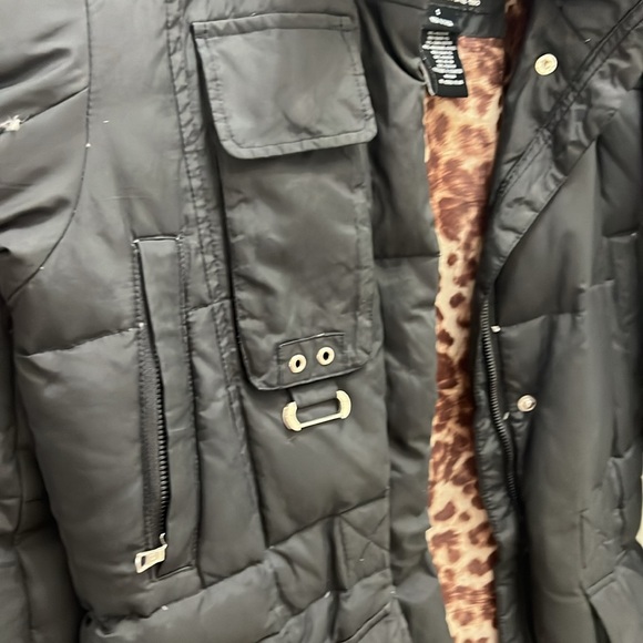 Free Country Women's Down Jacket Black Power Down Series Puffer Hooded - Picture 7 of 10